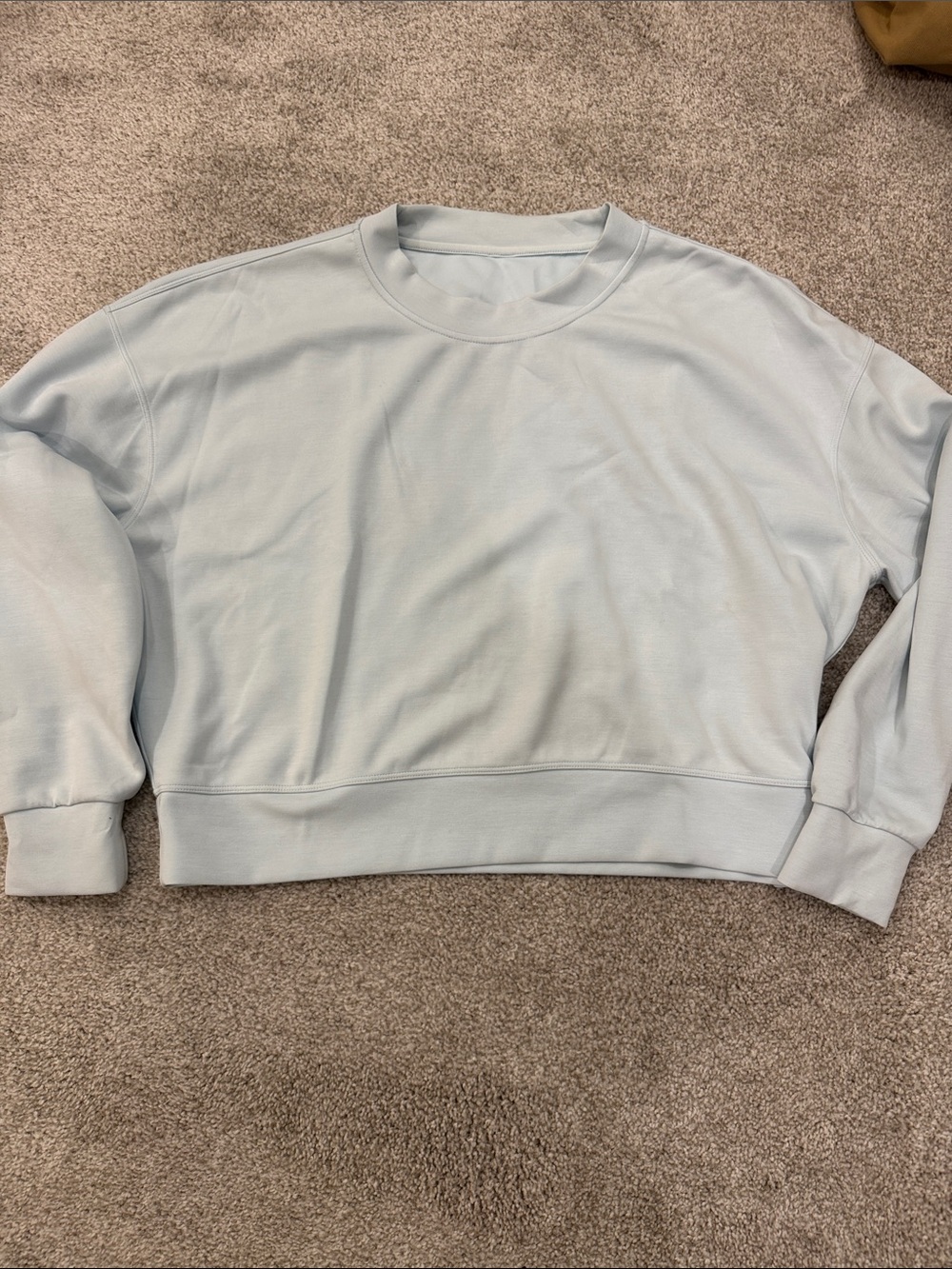 Lululemon Women's Light Blue Crewneck Sweatshirt